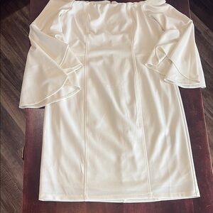 Elegant White Off-Shoulder Women's Dress